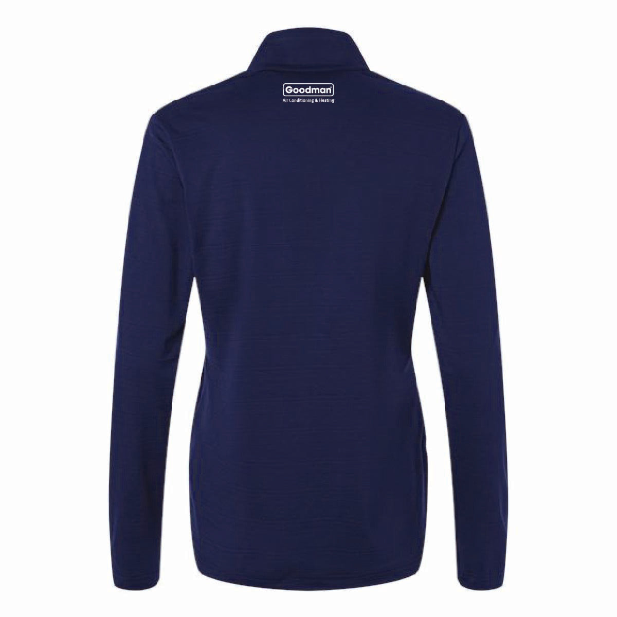Adidas Women's Textured Stripe 1/4 Zip Pullover with Spiral Air Logo