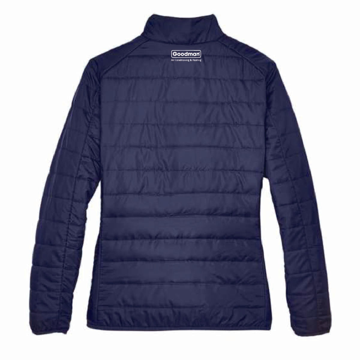 Core 365 Women's Packable Puffer Jacket with Spiral Air Logo