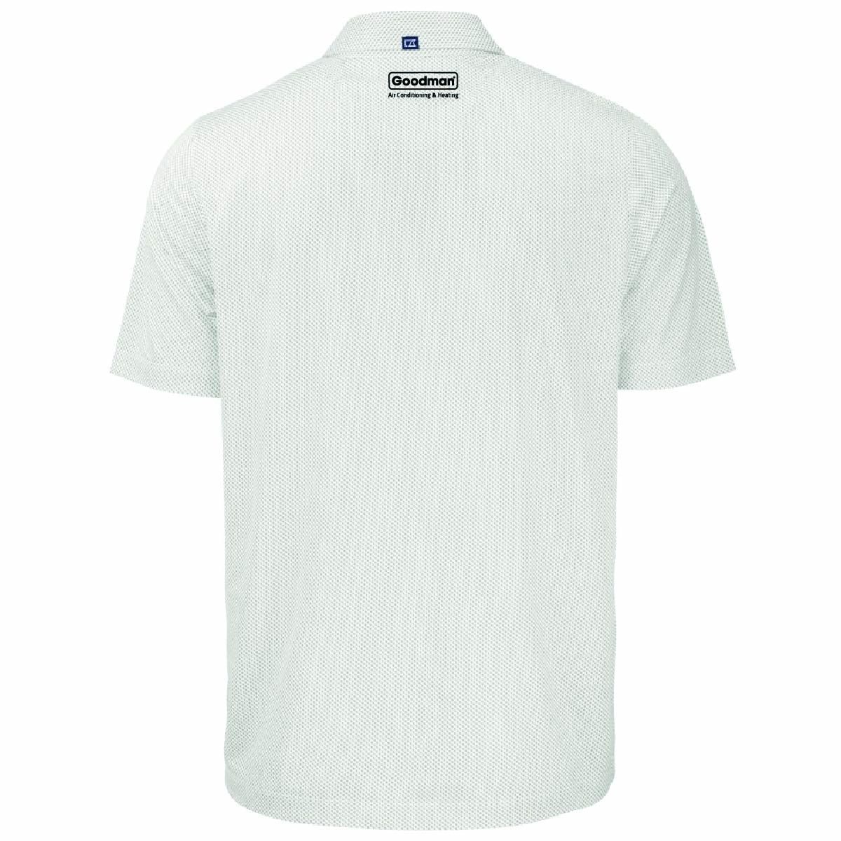 Cutter & Buck Men's Pike Symmetry Print Stretch Polo with Spiral Air Logo