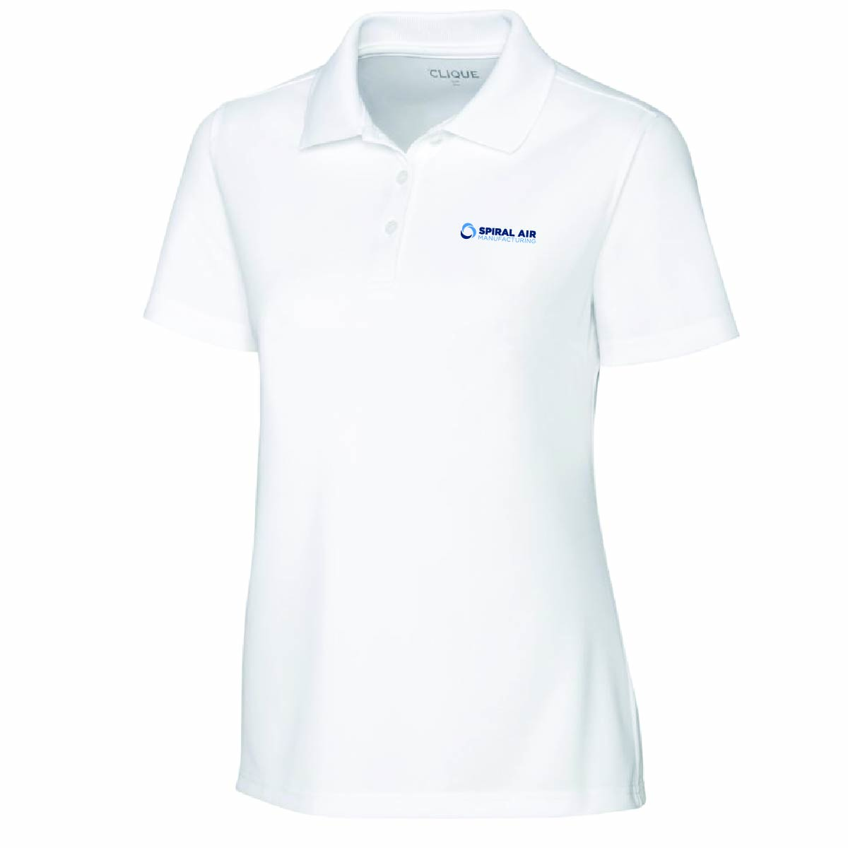 Clique by Cutter Women's Spin Performance Polo with Spiral Air Logo