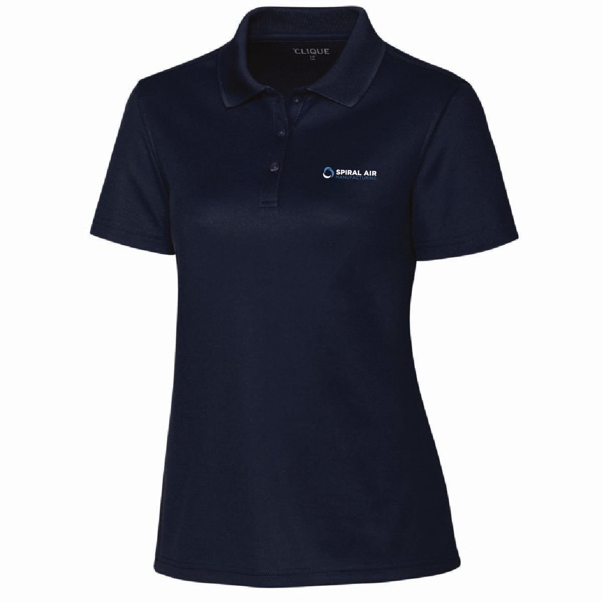 Clique by Cutter Women's Spin Performance Polo with Spiral Air Logo