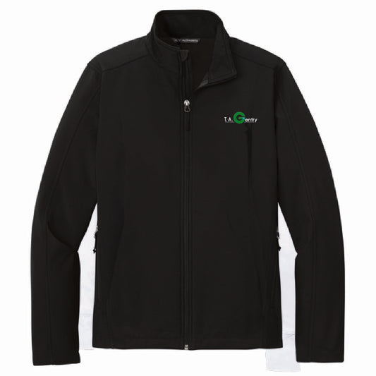 Port Authority Men's Core Soft Shell Jacket with TA Gentry Logo