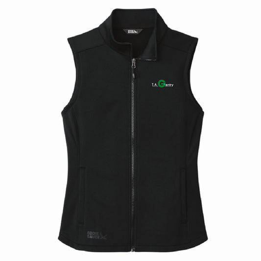 Eddie Bauer Women's Smooth Mid Layer Fleece Vest with TA Gentry Logo