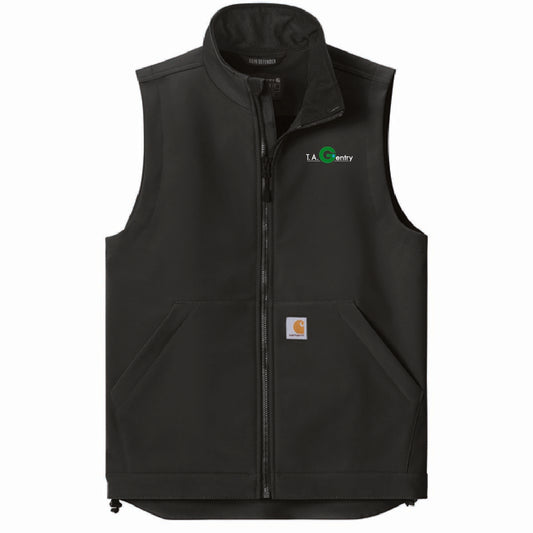 Carhartt Men's Rain Defender Soft Shell Vest with TA Gentry Logo