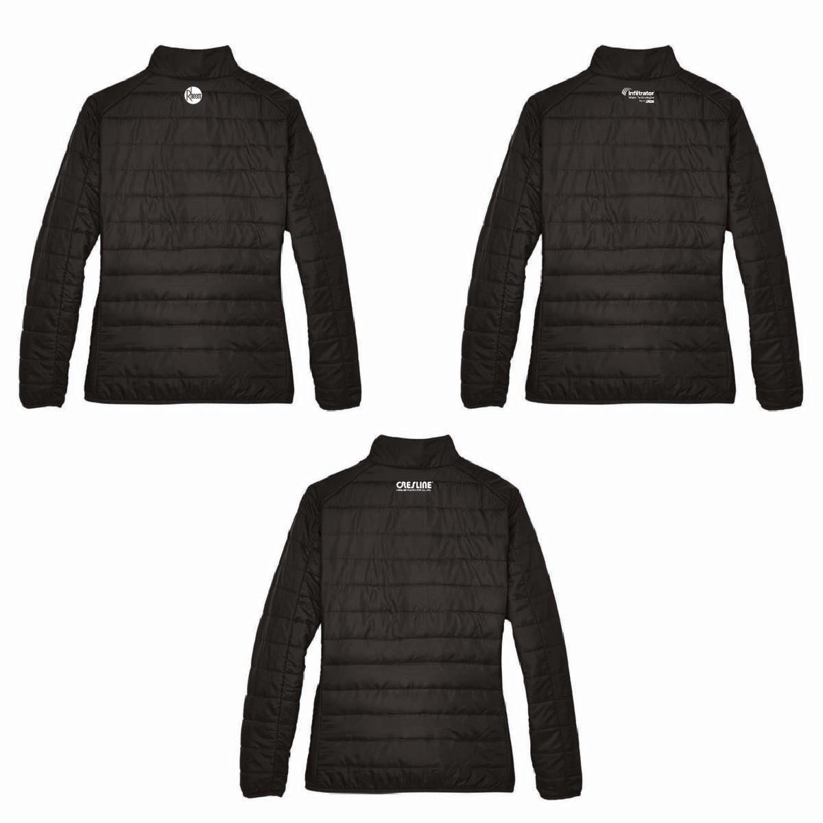 Core 365 Women's Packable Puffer Jacket with TA Gentry Logo