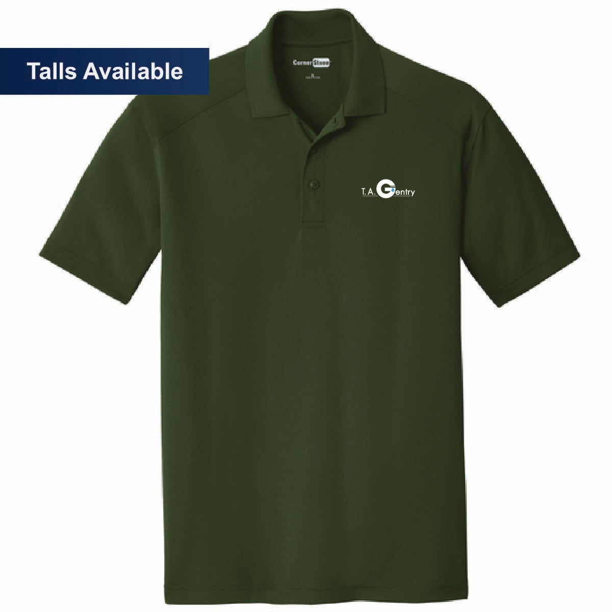 Cornerstone Men's Snag Proof Polo with TA Gentry Logo
