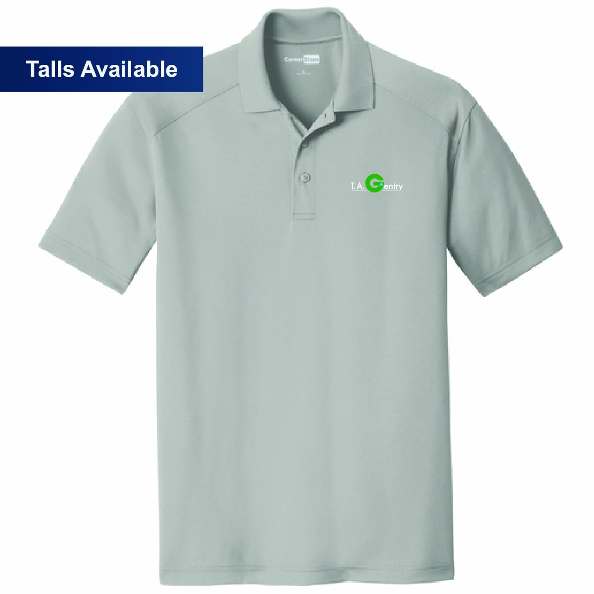 Cornerstone Men's Snag Proof Polo with TA Gentry Logo