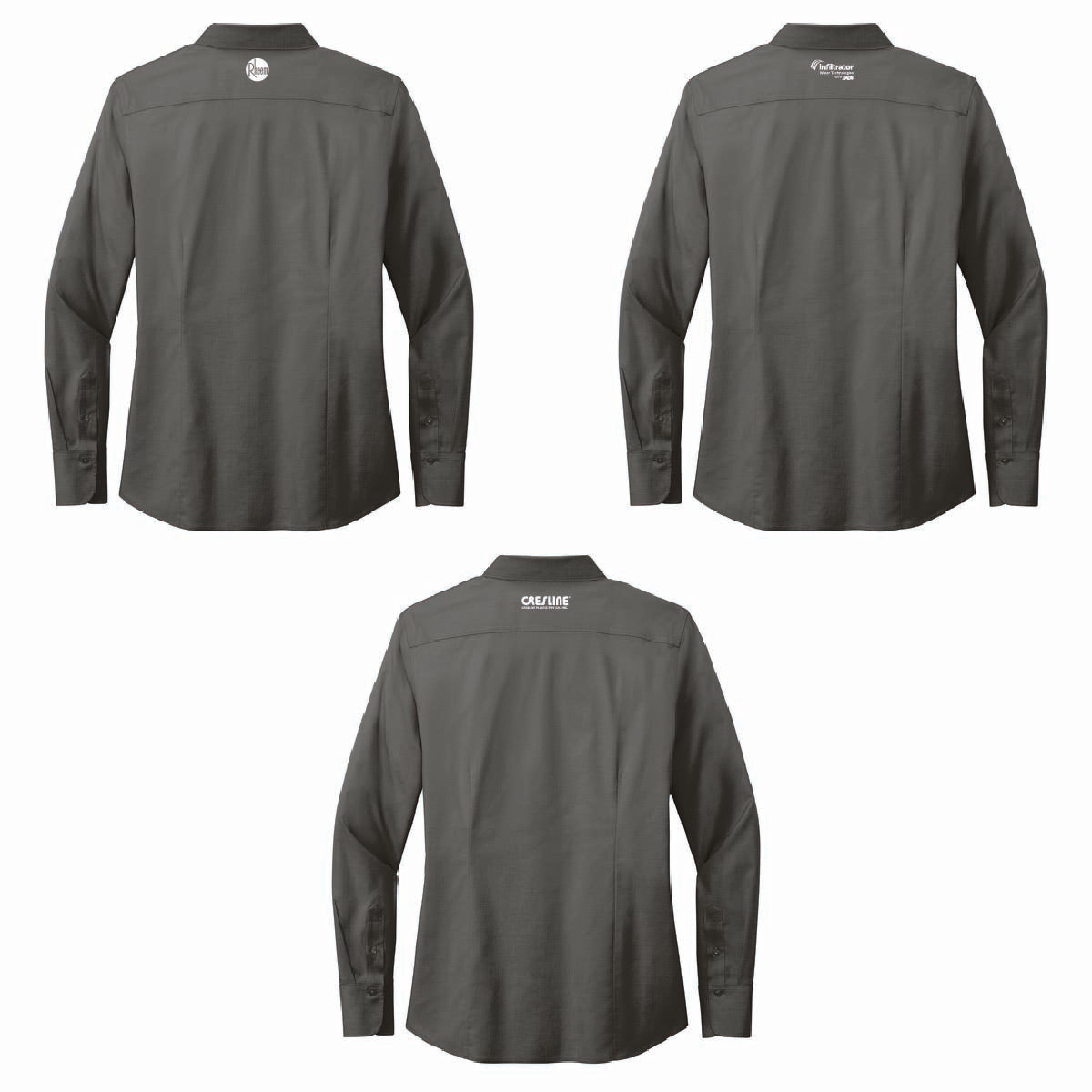 Brooks Brothers Women's Pinpoint Long Sleeve Shirt with TA Gentry Logo