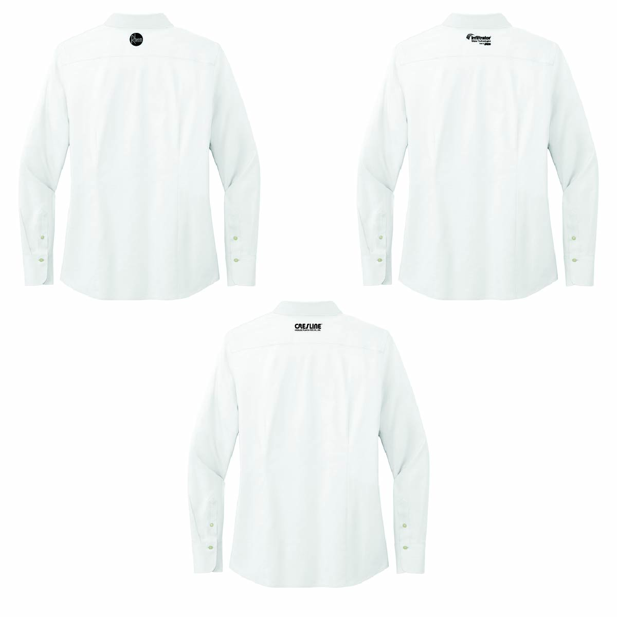 Brooks Brothers Women's Pinpoint Long Sleeve Shirt with TA Gentry Logo