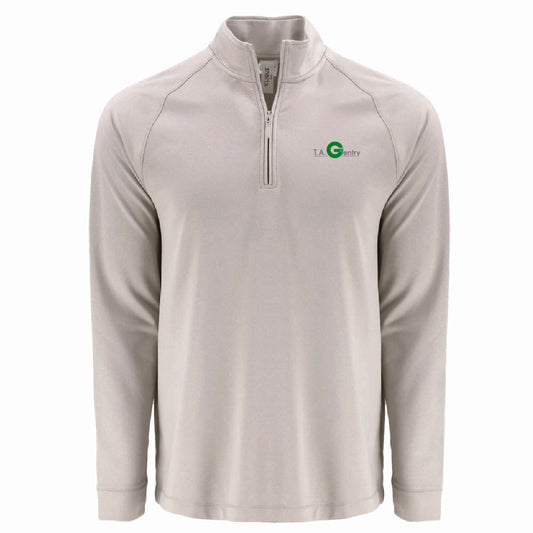 Clique by Cutter Men's Dash 1/4 Zip Sweatshirt with TA Gentry Logo