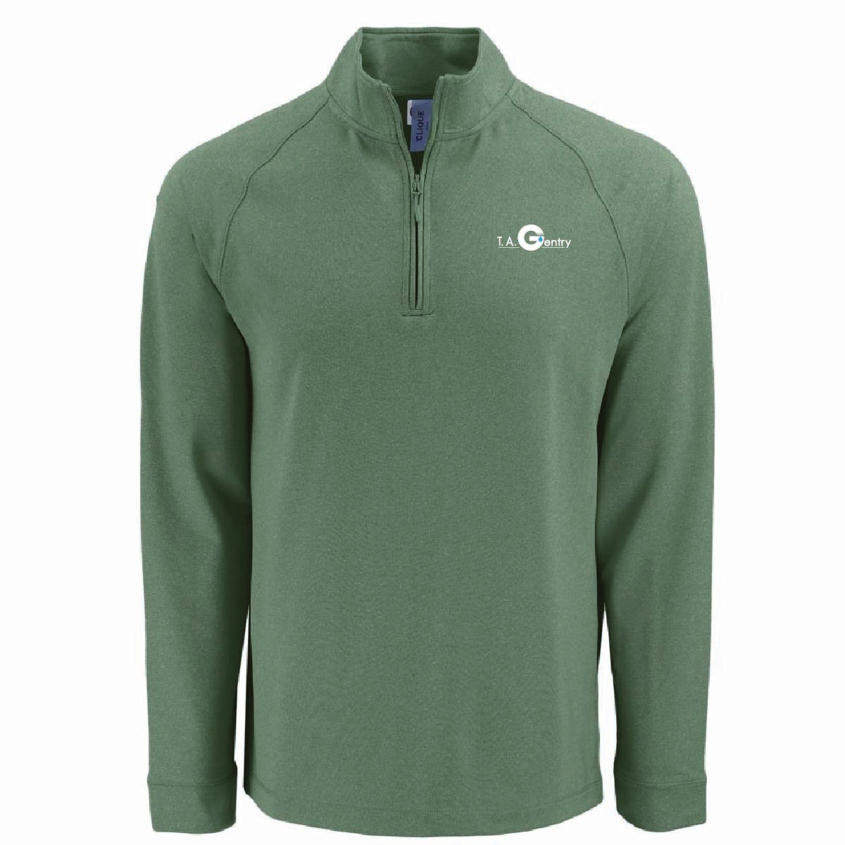 Clique by Cutter Men's Dash 1/4 Zip Sweatshirt with TA Gentry Logo