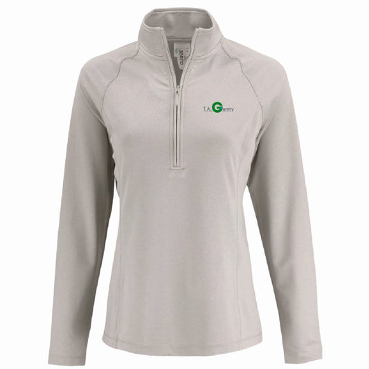 Clique by Cutter Women's Dash 1/4 Zip Sweatshirt with TA Gentry Logo