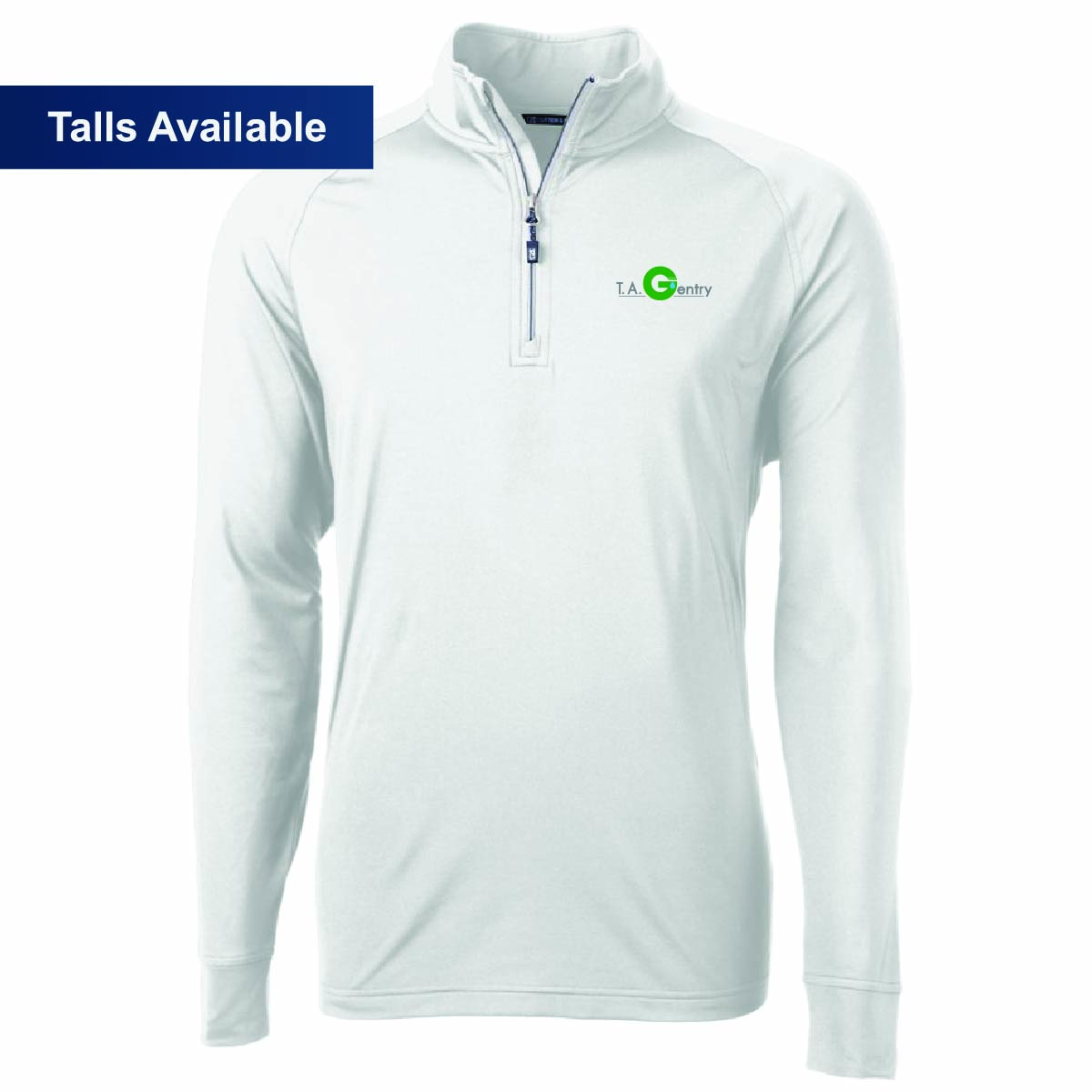 Cutter & Buck Men's Eco Stretch 1/4 Zip with TA Gentry Logo