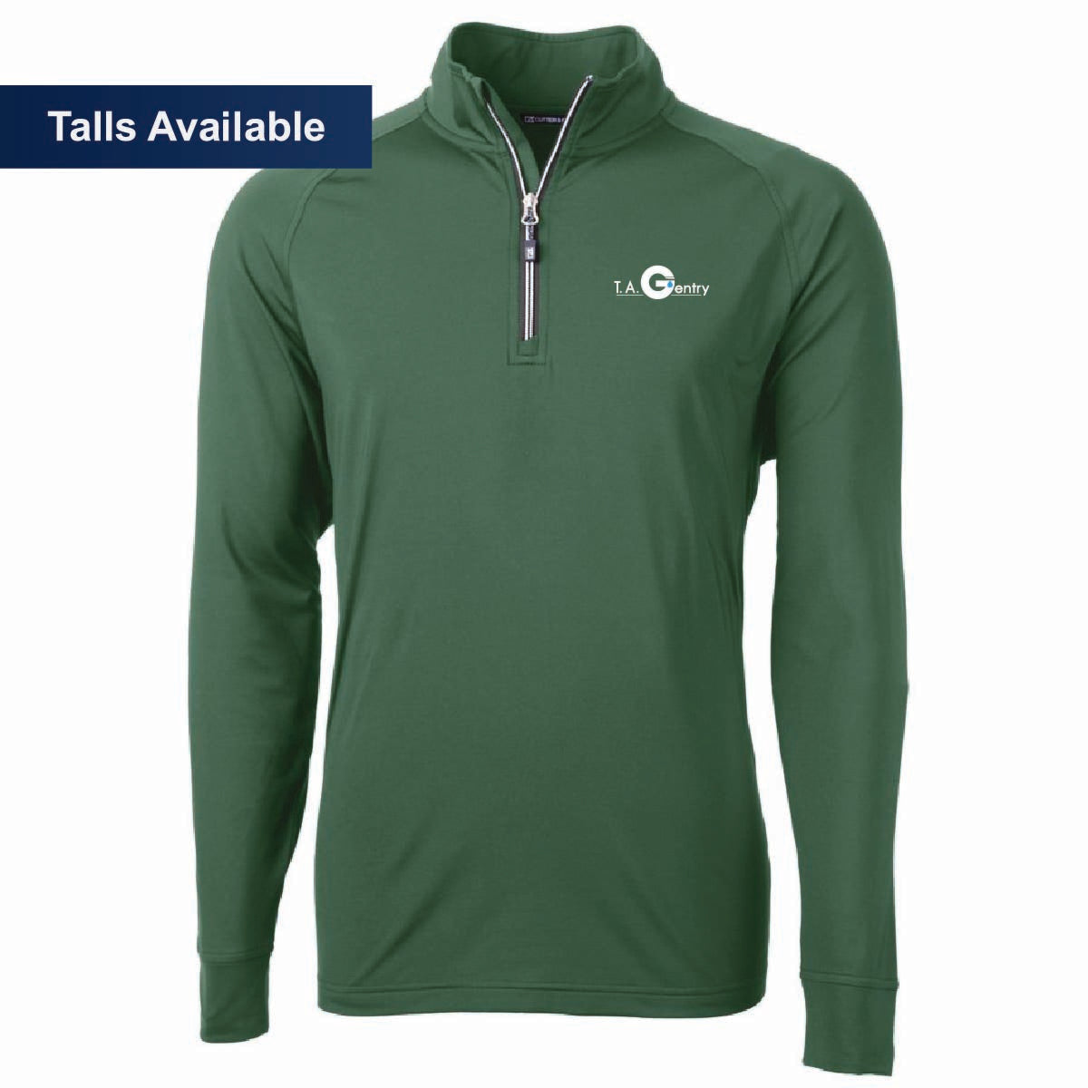 Cutter & Buck Men's Eco Stretch 1/4 Zip with TA Gentry Logo