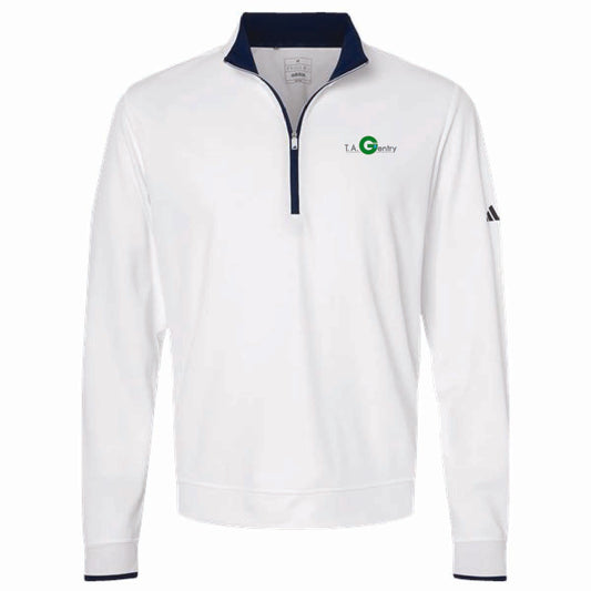 Adidas Men's Lightweight 1/4 Zip Pullover with TA Gentry Logo