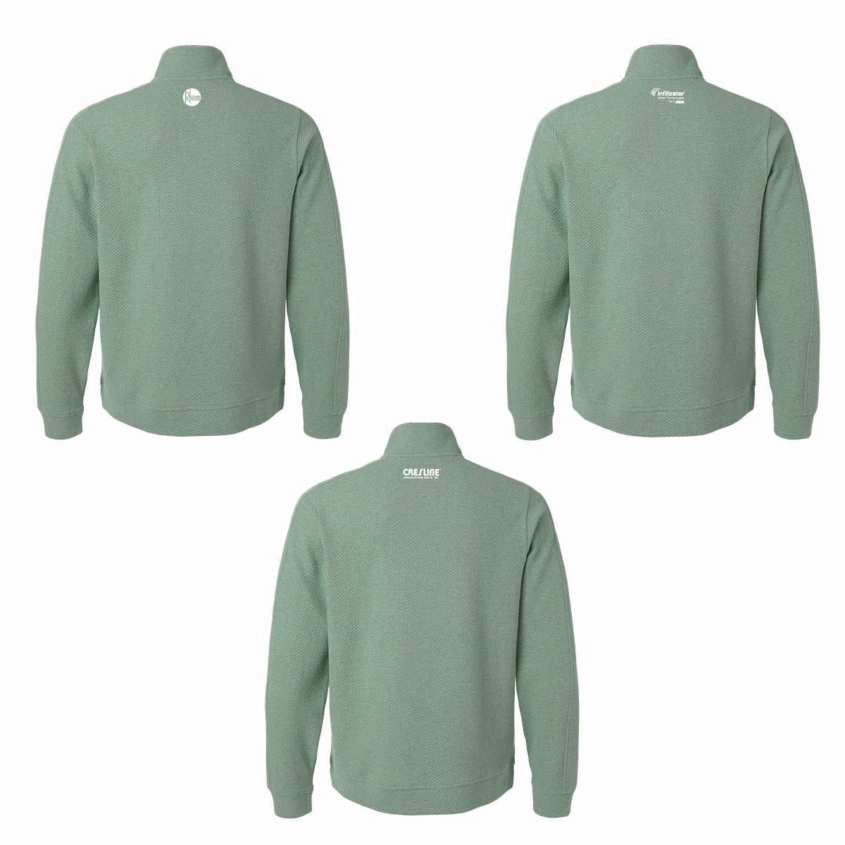 North End Men's Textured 1/4 Zip Pullover with TA Gentry Logo
