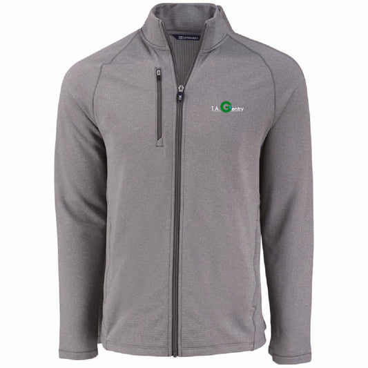 Cutter & Buck Men's Peshastin Fleece Full Zip Jacket with TA Gentry Logo