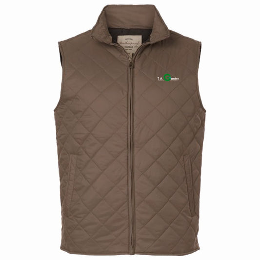Weatherproof Men's Vintage Diamond Quilted Vest with TA GentryLogo