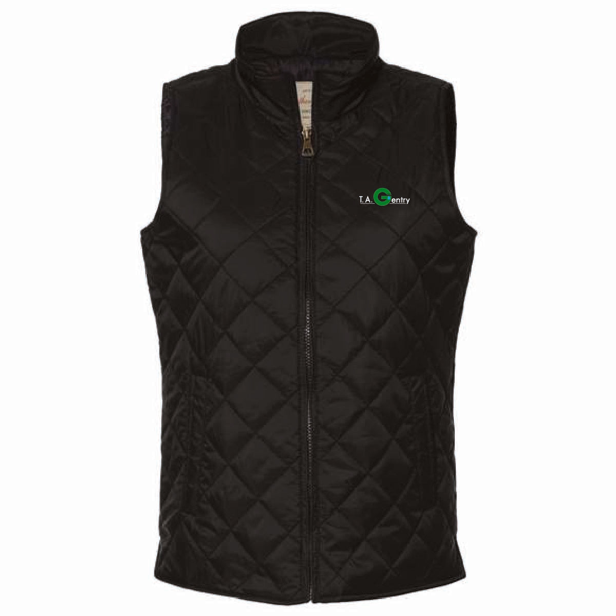 Weatherproof Women's Vintage Diamond Quilted Vest with TA Gentry Logo