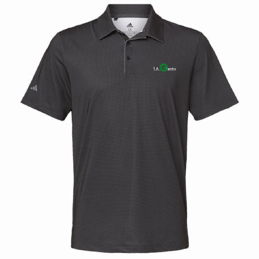 Adidas Men's Ultimate Diamond Print Polo with TA Gentry Logo