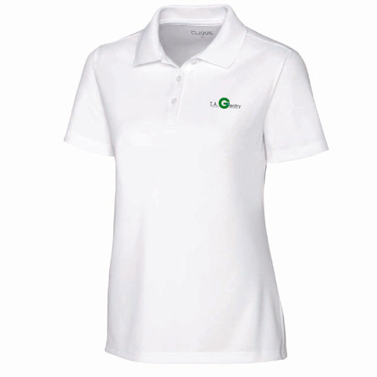 Clique by Cutter Women's Spin Performance Polo with TA Gentry Logo