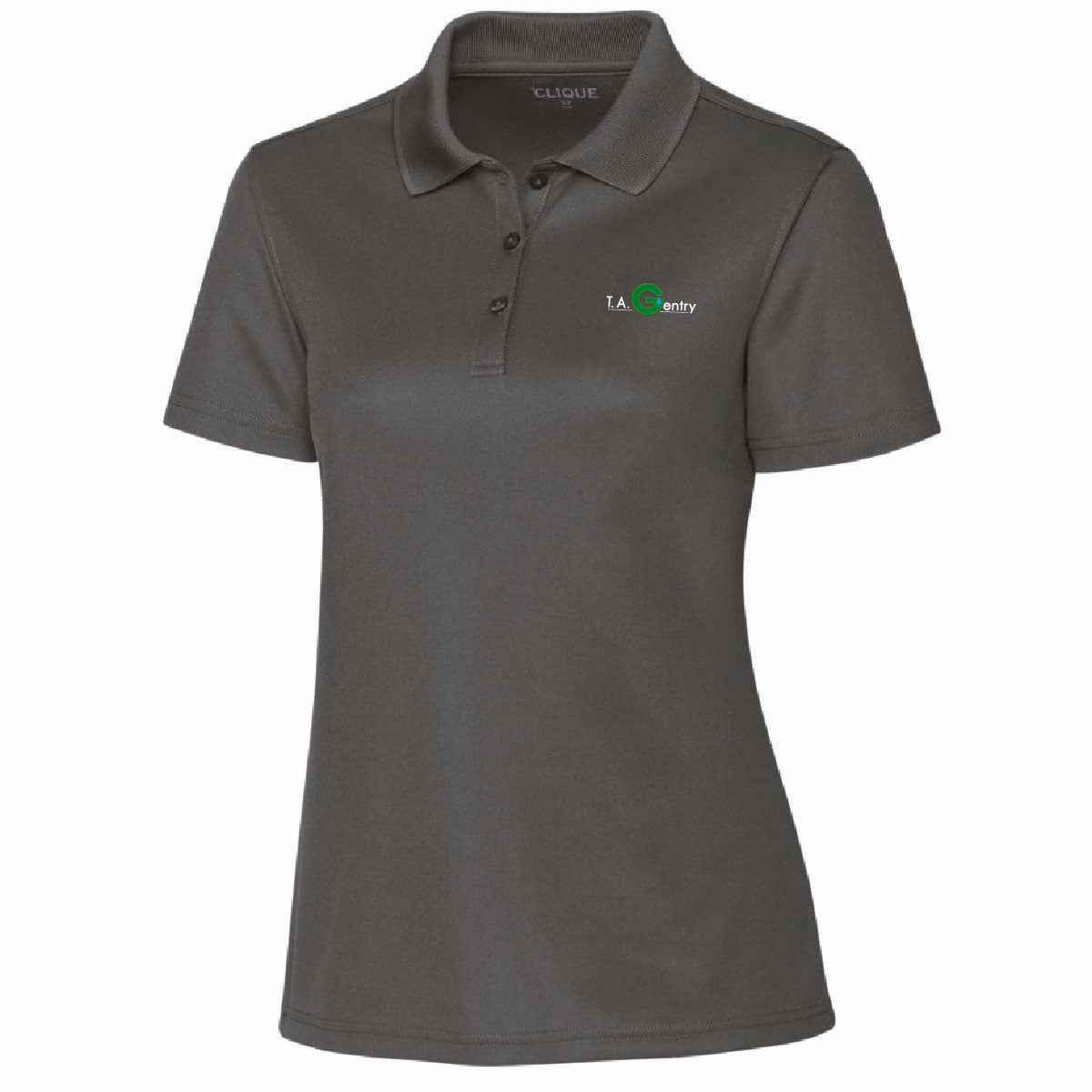 Clique by Cutter Women's Spin Performance Polo with TA Gentry Logo