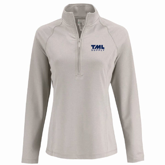 Clique by Cutter Women's Dash 1/4 Zip Sweatshirt with TML Supply Logo