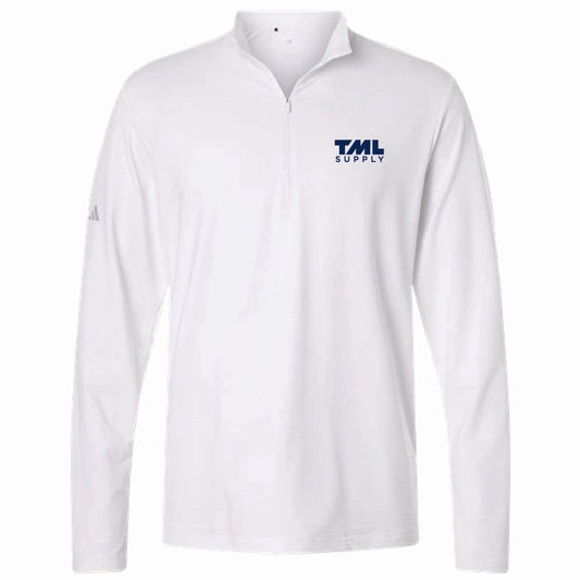 Adidas Men's Textured Stripe 1/4 Zip Pullover with TML Supply Logo