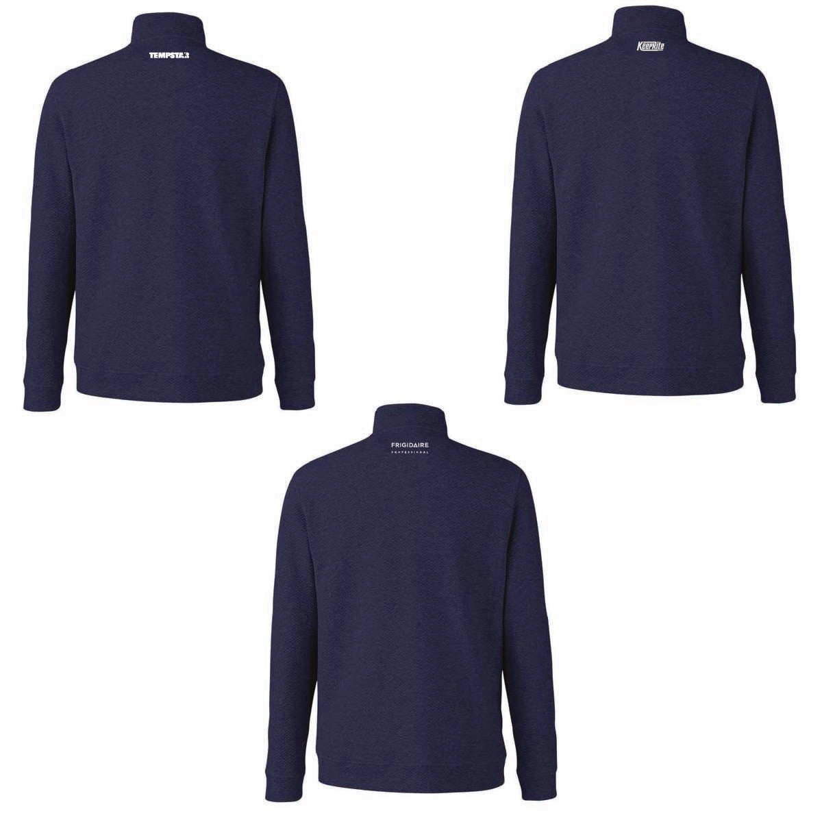 North End Men's Textured 1/4 Zip Pullover with TML Supply Logo