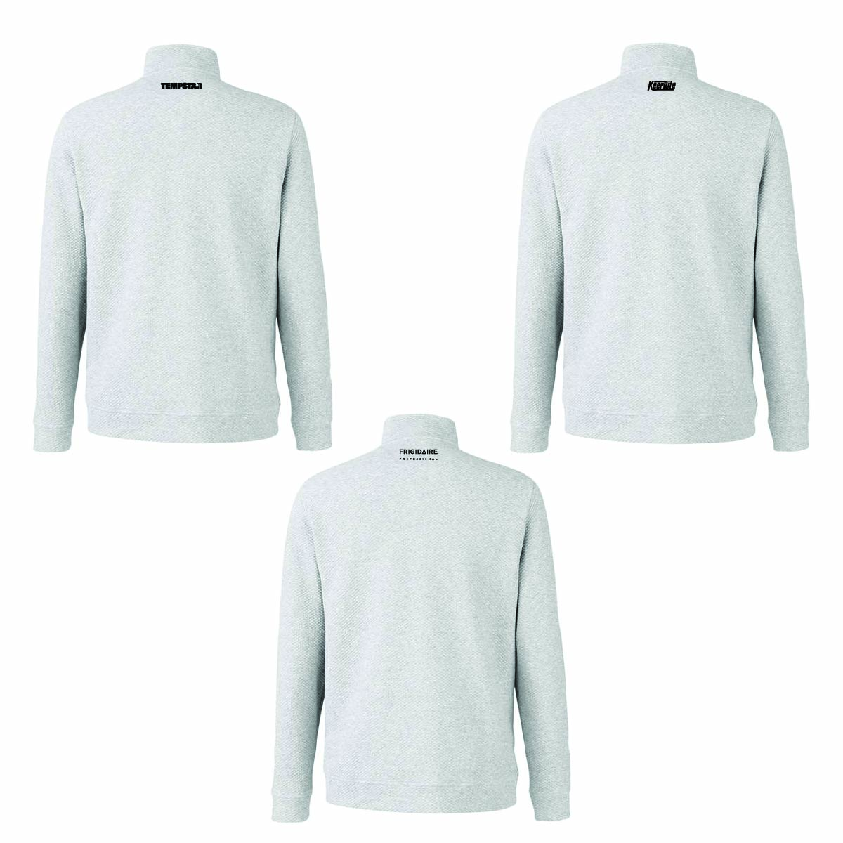 North End Men's Textured 1/4 Zip Pullover with TML Supply Logo