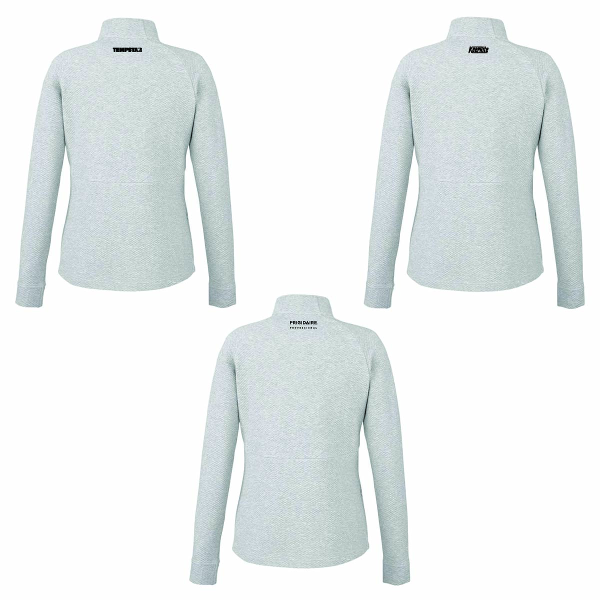 North End Women's Textured 1/4 Zip Pullover with TML Supply Logo