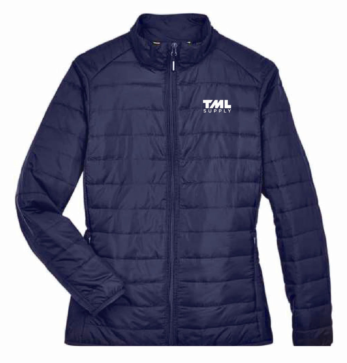 Core 365 Women's Packable Puffer Jacket with TML Supply Logo