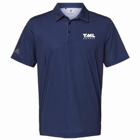Adidas Men's Ultimate Diamond Print Polo with TML Supply Logo