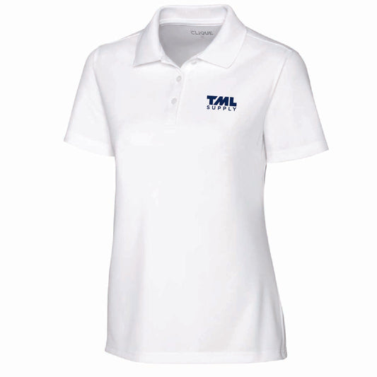 Clique by Cutter Women's Spin Performance Polo with TML Supply Logo