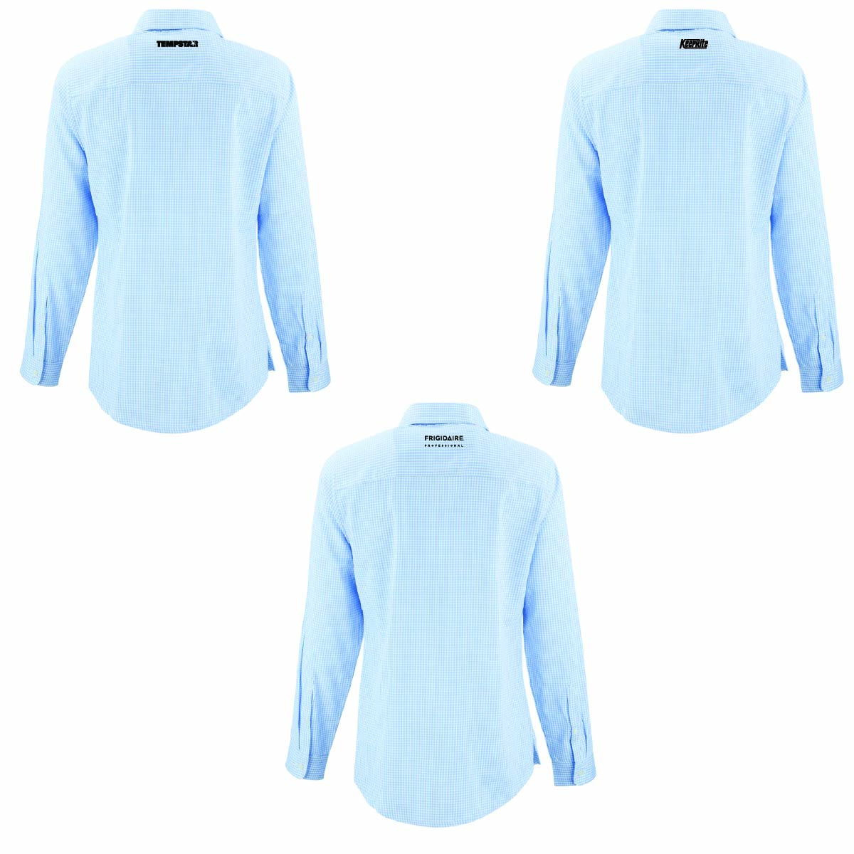 Cutter & Buck Women's Gingham Long Sleeve Dress Shirt with TML Supply Logo