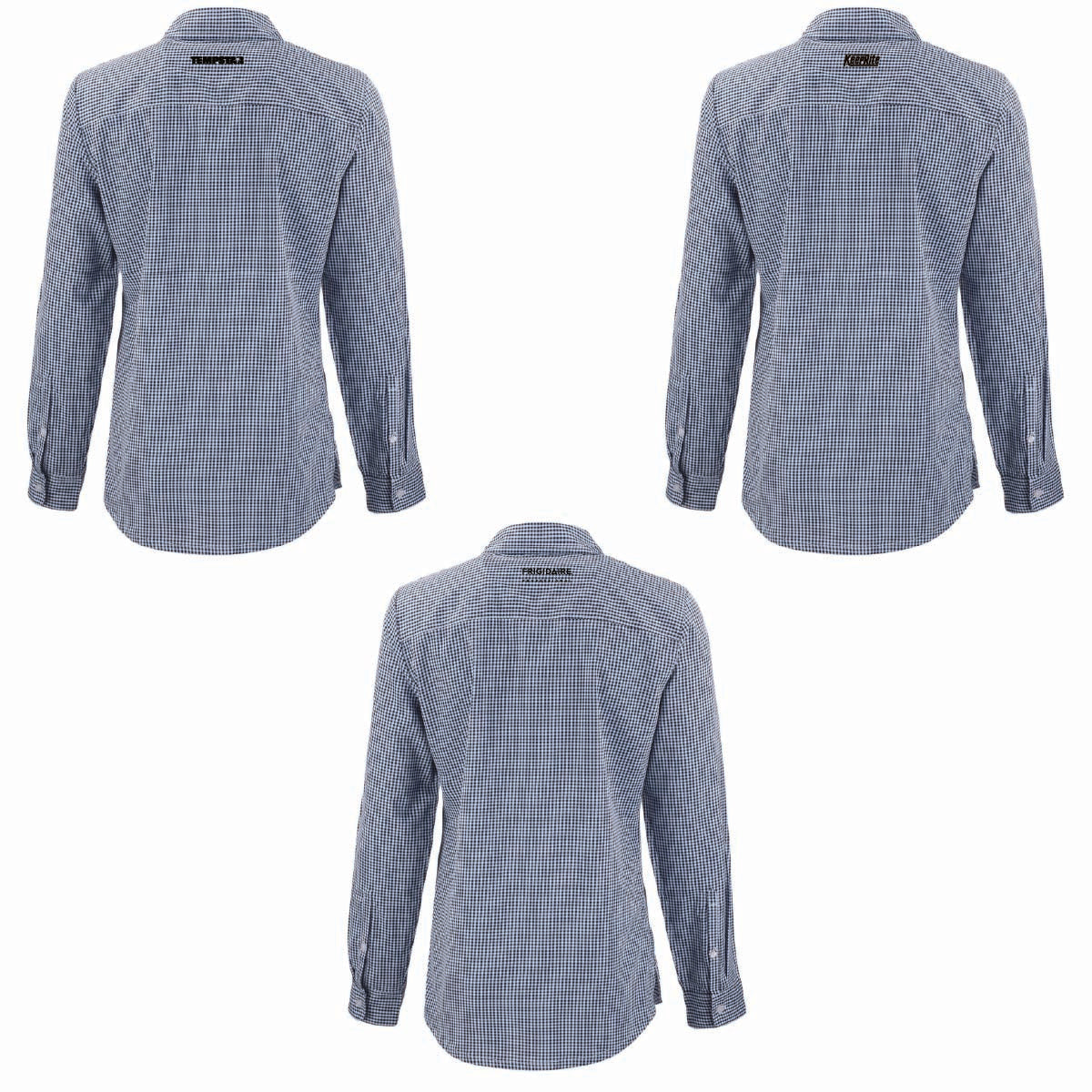 Cutter & Buck Women's Gingham Long Sleeve Dress Shirt with TML Supply Logo