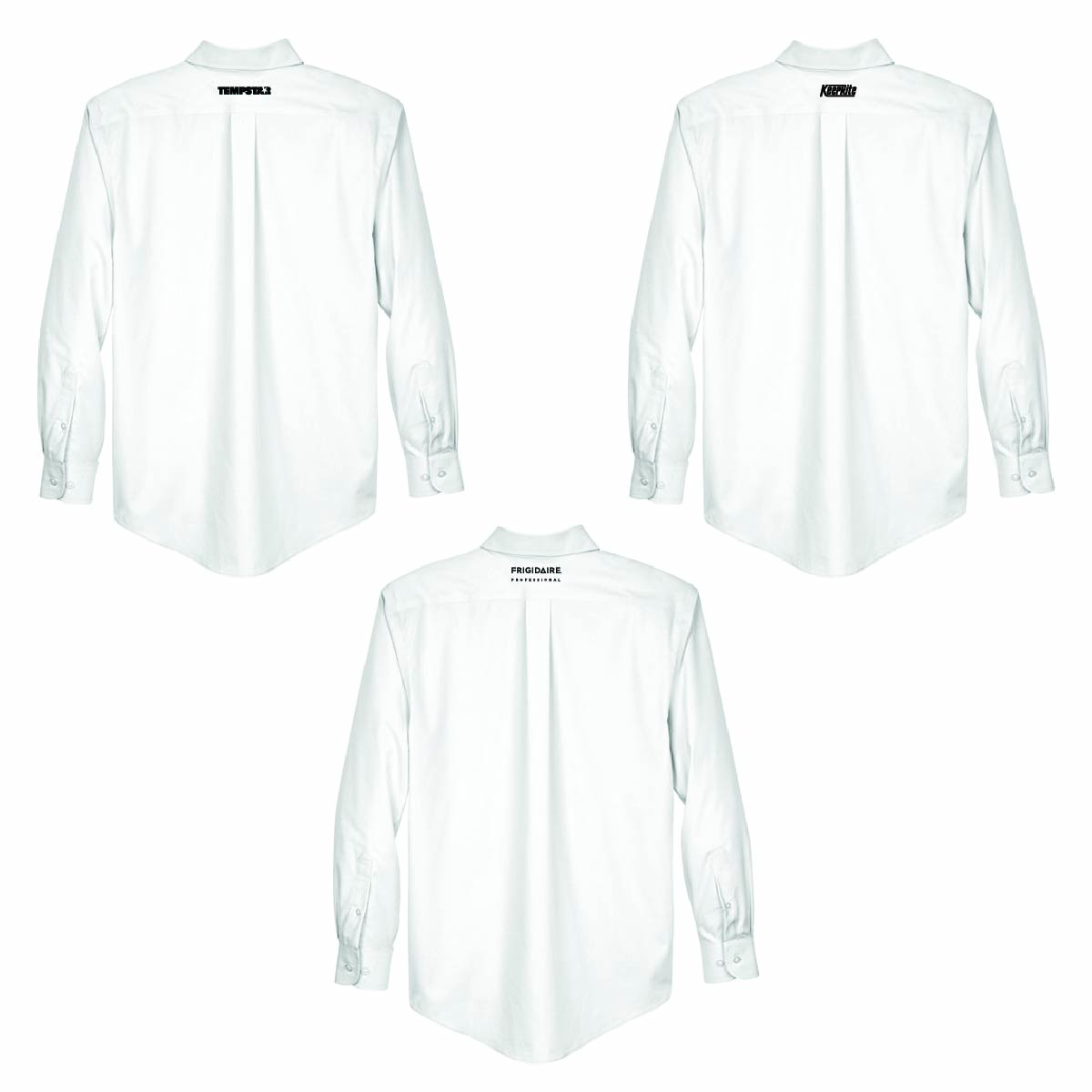 Devon & Jones Men's Broadcloth Woven Dress Shirt with TML Supply Logo