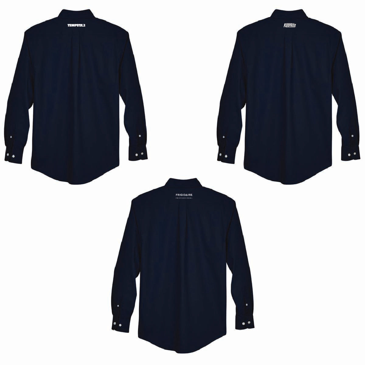Devon & Jones Men's Broadcloth Woven Dress Shirt with TML Supply Logo
