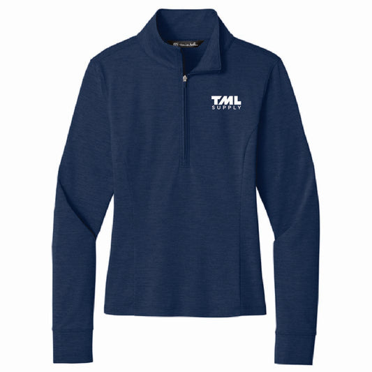 TravisMathew Women's Onward 1/4 Zip with TML Supply Logo