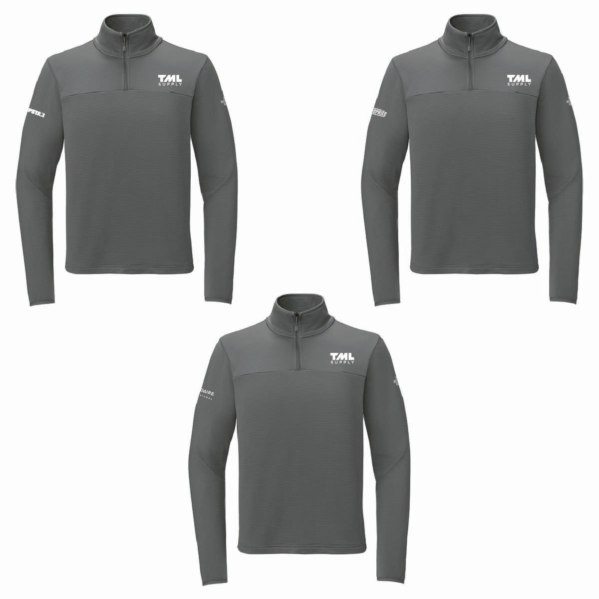 The North Face Men's Aim 1/4 Zip Fleece with TML Supply Logo