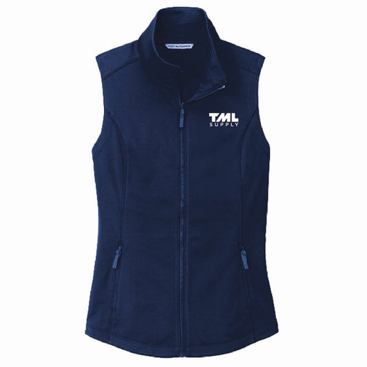 Port Authority Women's Smooth Fleece Vest with TML Supply Logo
