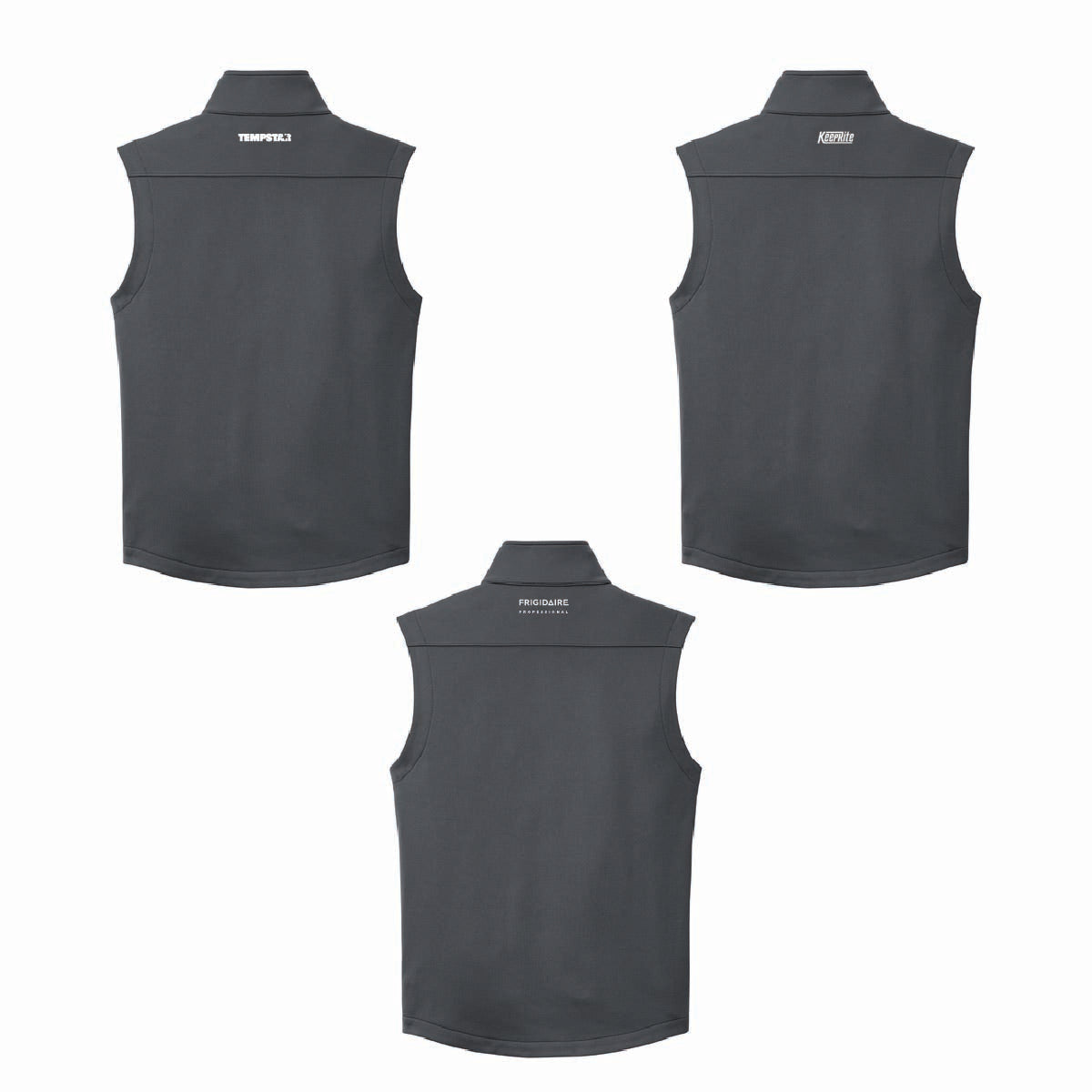 Eddie Bauer Men's Smooth Mid Layer Fleece Vest with TML Supply Logo