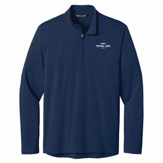 TravisMathew Men's Onward 1/4 Zip with Total Air Supply Logo