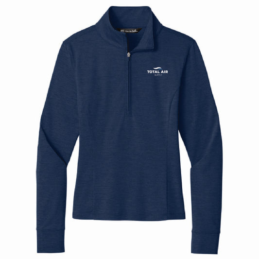 TravisMathew Women's Onward 1/4 Zip with Total Air Supply Logo