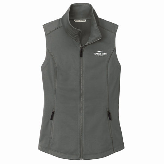 Port Authority Women's Smooth Fleece Vest with Total Air Supply Logo