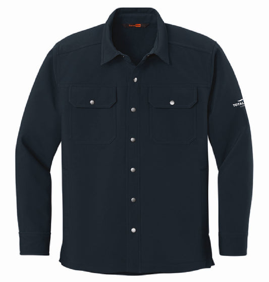 Cornerstone Men's Soft Shell Shirt Jacket with Total Air Supply Logo