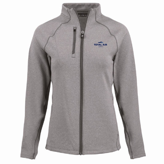 Cutter & Buck Women's Peshastin Fleece Full Zip Jacket with Total Air Supply Logo