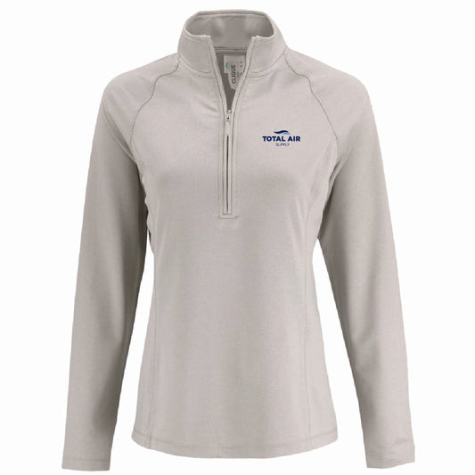 Clique by Cutter Women's Dash 1/4 Zip Sweatshirt with Total Air Supply Logo