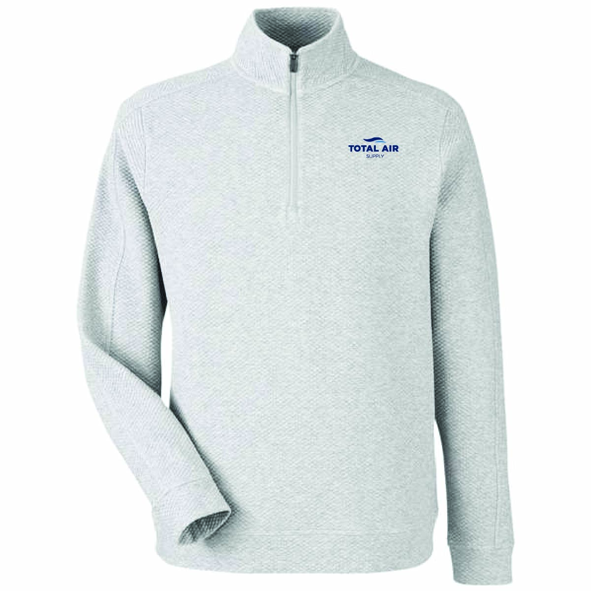 North End Men's Textured 1/4 Zip Pullover with Total Air Supply Logo