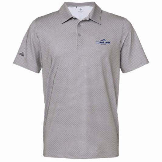 Adidas Men's Ultimate Diamond Print Polo with Total Air Supply Logo